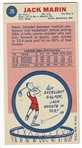 1969 Topps Basketball #26 Jack Marin - Baltimore Bullets RC